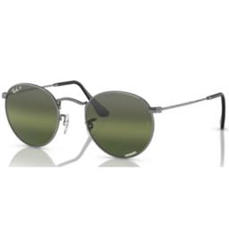 Okulary przeciwsłoneczne Ray-Ban® 3447 004/G4 53 ROUND METAL z polaryzacją