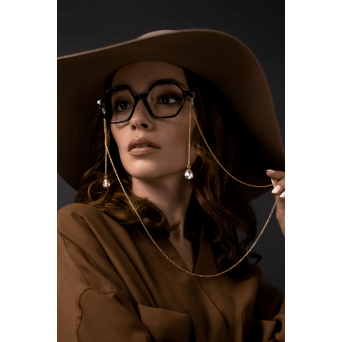 Łańcuszek do okularów - Naomi Złoty