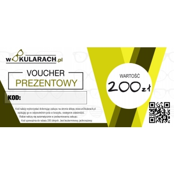 Voucher Prezentowy o wartości 200 PLN